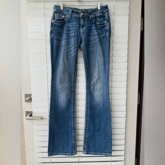 Miss Me Blue Boot Cut Jeans - Picture 2 of 13